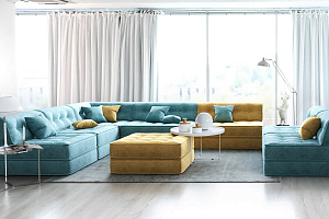 Комплект бескаркасных диванов Гоа для большой семьи 